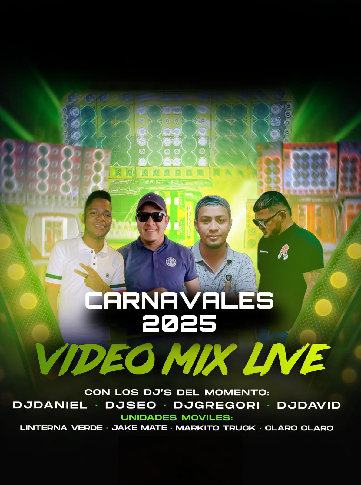 CARNAVALES 2025 MIX LIVE - DJDANIEL - DJSEO - DJGREGORI - DJDAVID 